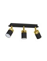 Milagro Lampa sufitowa JOKER BLACK/GOLD 3xGU10 MLP6125