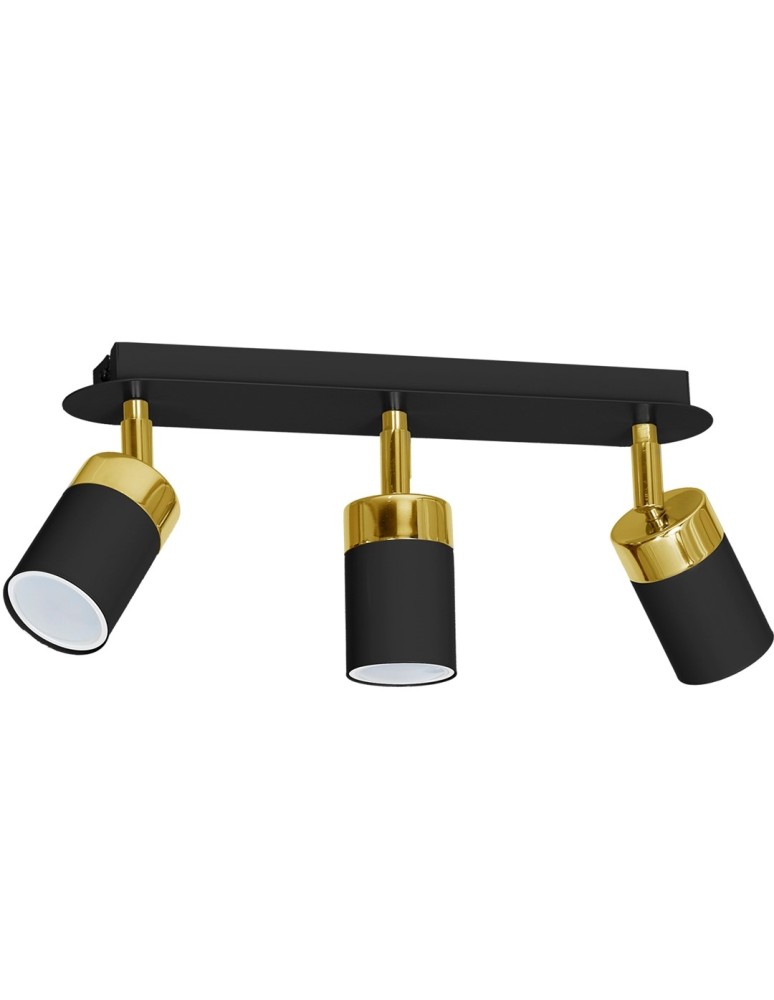 Milagro Lampa sufitowa JOKER BLACK/GOLD 3xGU10 MLP6125 Milagro Lampa sufitowa JOKER BLACK/GOLD 3xGU10 MLP6125