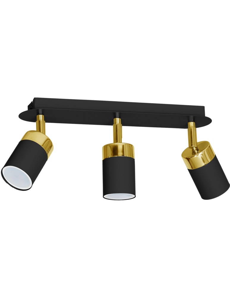 Milagro Lampa sufitowa JOKER BLACK/GOLD 3xGU10 MLP6125 Milagro Lampa sufitowa JOKER BLACK/GOLD 3xGU10 MLP6125