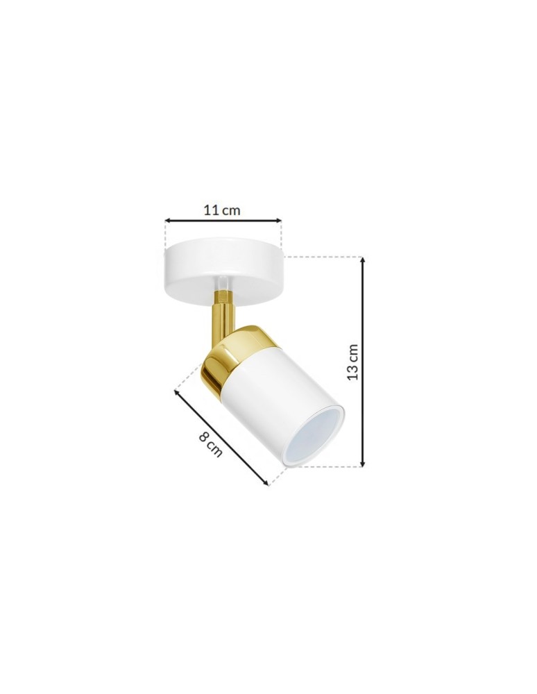 Milagro Kinkiet JOKER WHITE/GOLD 1xGU10 MLP6128