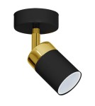 Lampy sufitowe regulowane - spoty - Milagro Kinkiet JOKER BLACK/GOLD 1xGU10 MLP6123 - product 1