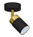 Lampy sufitowe regulowane - spoty - Milagro Kinkiet JOKER BLACK/GOLD 1xGU10 MLP6123 - product 2