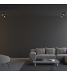 Lampy sufitowe regulowane - spoty - Milagro Kinkiet JOKER BLACK/GOLD 1xGU10 MLP6123 - product 6