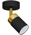 Lampy sufitowe regulowane - spoty - Milagro Kinkiet JOKER BLACK/GOLD 1xGU10 MLP6123 - product 8