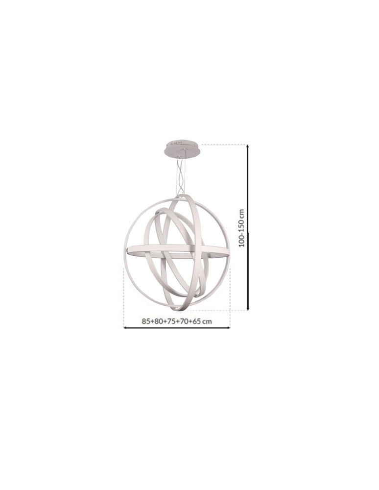 Milagro Lampa wisząca COPERNICUS WHITE 260W LED ML6150 Milagro Lampa wisząca COPERNICUS WHITE 260W LED ML6150