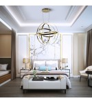 Lampy wiszące - Milagro Lampa wisząca COPERNICUS GOLD 180W LED ML6152 - product 2