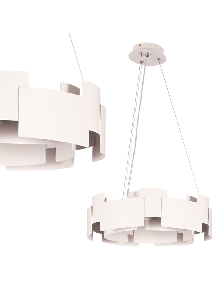 Milagro Lampa wisząca TORINO WHITE 24W LED ML6140 Milagro Lampa wisząca TORINO WHITE 24W LED ML6140