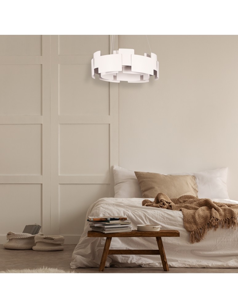 Milagro Lampa wisząca TORINO WHITE 24W LED ML6140 Milagro Lampa wisząca TORINO WHITE 24W LED ML6140