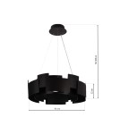 Milagro Lampa wisząca TORINO BLACK 24W LED ML6141 Milagro Lampa wisząca TORINO BLACK 24W LED ML6141