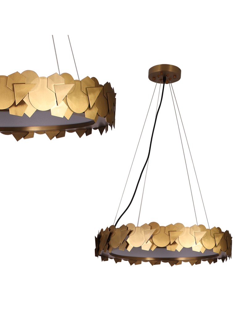 Milagro Lampa wisząca SOHO GOLD 24W LED ML6156 Milagro Lampa wisząca SOHO GOLD 24W LED ML6156
