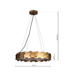 Milagro Lampa wisząca SOHO GOLD 24W LED ML6156 Milagro Lampa wisząca SOHO GOLD 24W LED ML6156
