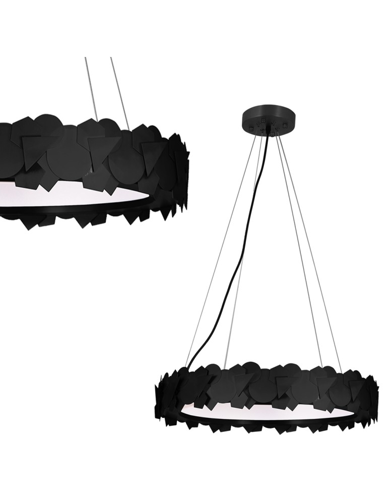 Milagro Lampa wisząca SOHO BLACK 24W LED ML6157 Milagro Lampa wisząca SOHO BLACK 24W LED ML6157