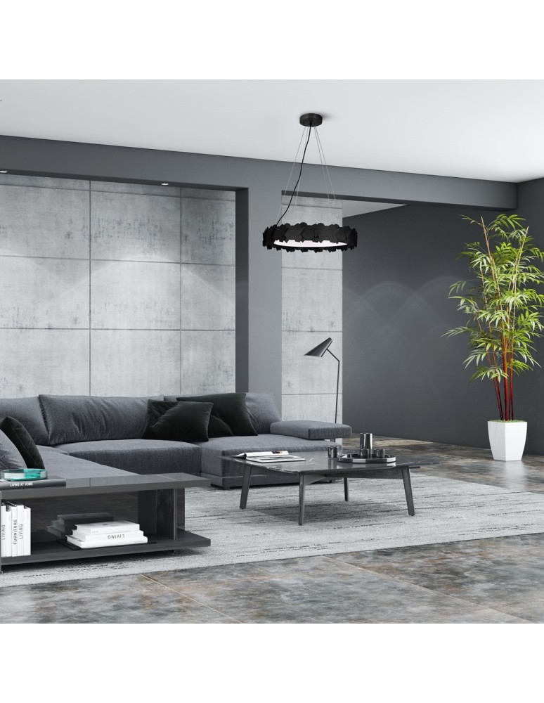 Milagro Lampa wisząca SOHO BLACK 24W LED ML6157 Milagro Lampa wisząca SOHO BLACK 24W LED ML6157