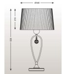 Lampy stołowe z abażurem - Zuma Line BELLO 1x60W E27 230V Czarny RLT93224-1B Stołowa - product 2