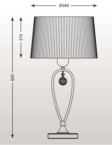 Zuma Line BELLO 1x60W E27 230V Czarny RLT93224-1B Stołowa - produkt 2