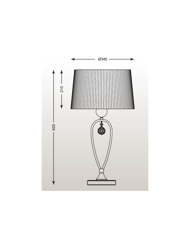 Lampy stołowe z abażurem - Zuma Line BELLO 1x60W E27 230V Czarny RLT93224-1B Stołowa - product kolory-swiatla.pl 2