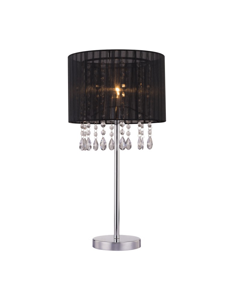 Lampy stołowe z abażurem - Zuma Line LETA 1x60W E27 230V Czarny RLT93350-1B Stołowa - produkt kolory-swiatla.pl 1