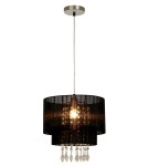 Lampy wiszące - Zuma Line LETA 1x60W E27 230V Czarny RLD93350-1B Wisząca - product 1