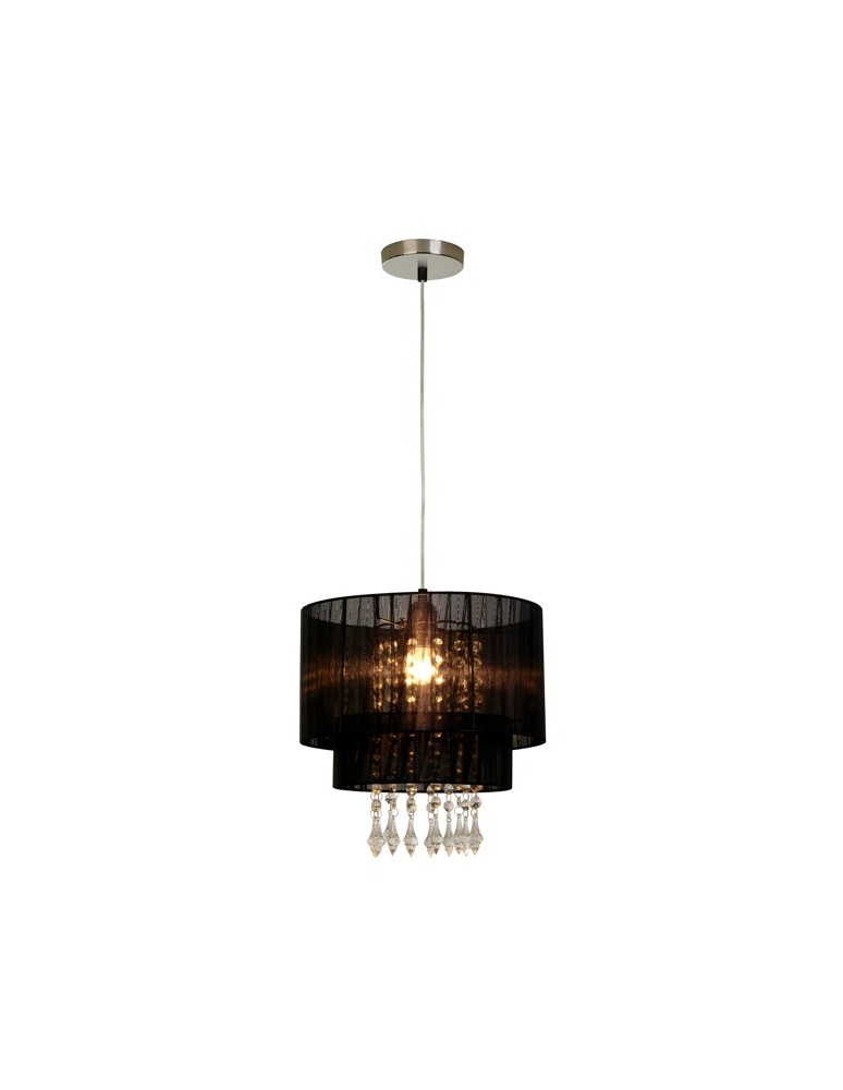 Lampy wiszące - Zuma Line LETA 1x60W E27 230V Czarny RLD93350-1B Wisząca - produkt kolory-swiatla.pl 1