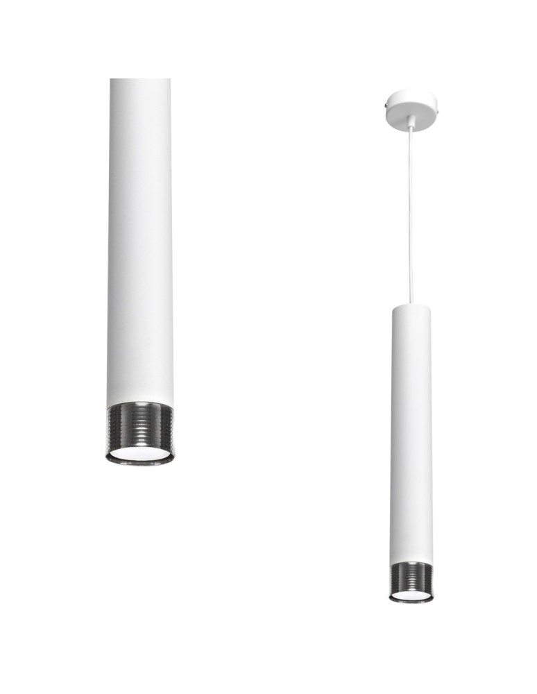 Milagro Lampa wisząca DANI WHITE/CHROME 1xGU10 MLP6227 Milagro Lampa wisząca DANI WHITE/CHROME 1xGU10 MLP6227