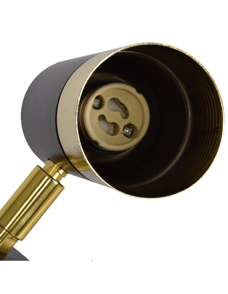 Milagro Kinkiet DANI BLACK/GOLD 1xGU10 MLP6237 Milagro Kinkiet DANI BLACK/GOLD 1xGU10 MLP6237