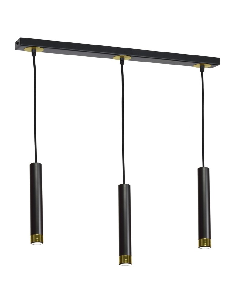 Milagro Lampa wisząca DANI BLACK/GOLD 3xGU10 MLP6240 Milagro Lampa wisząca DANI BLACK/GOLD 3xGU10 MLP6240
