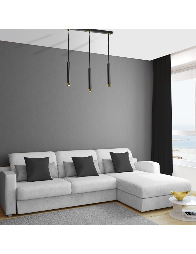 Milagro Lampa wisząca DANI BLACK/GOLD 3xGU10 MLP6240 Milagro Lampa wisząca DANI BLACK/GOLD 3xGU10 MLP6240