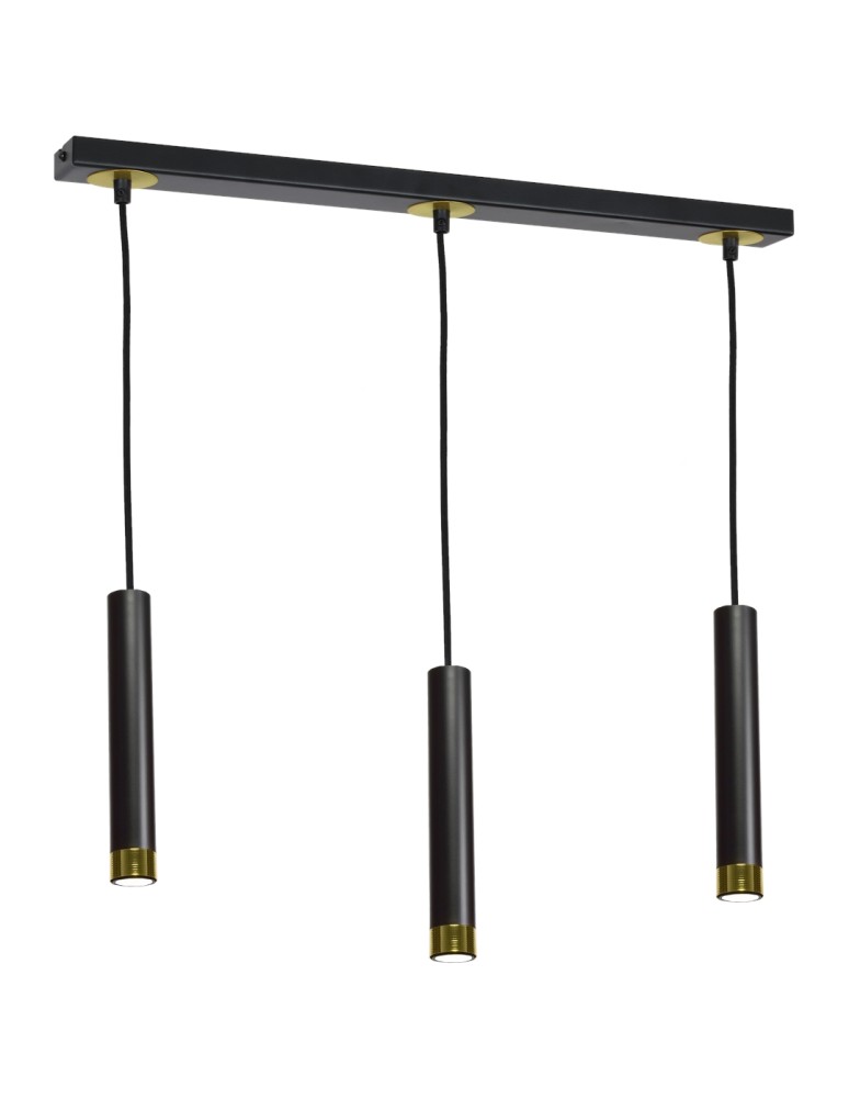 Milagro Lampa wisząca DANI BLACK/GOLD 3xGU10 MLP6240 Milagro Lampa wisząca DANI BLACK/GOLD 3xGU10 MLP6240