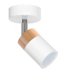 Milagro Kinkiet JOKER WHITE/WOOD 1xGU10 MLP6299 Milagro Kinkiet JOKER WHITE/WOOD 1xGU10 MLP6299