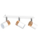 Milagro Lampa sufitowa JOKER WHITE/WOOD 3xGU10 MLP6300 Milagro Lampa sufitowa JOKER WHITE/WOOD 3xGU10 MLP6300