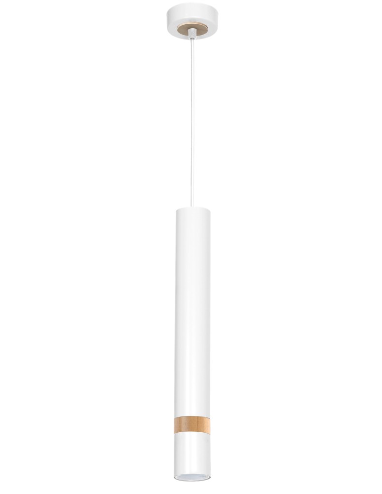 Milagro Lampa wisząca JOKER WHITE/WOOD 1xGU10 MLP6301 Milagro Lampa wisząca JOKER WHITE/WOOD 1xGU10 MLP6301