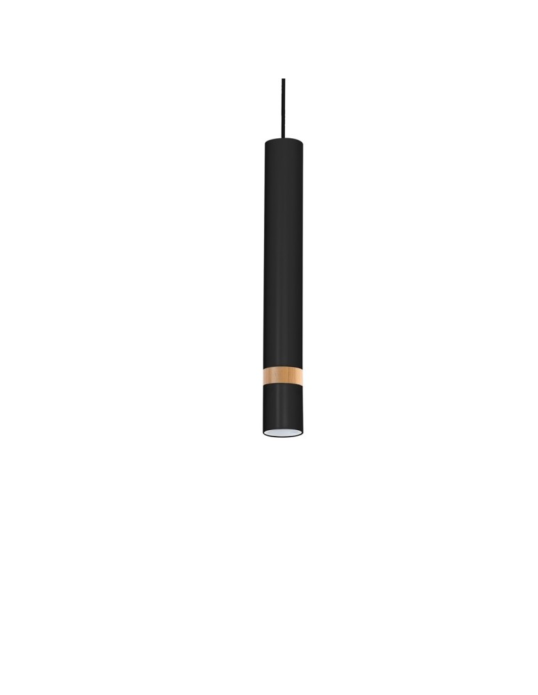 Milagro Lampa wisząca JOKER BLACK/WOOD 1xGU10 MLP6305 Milagro Lampa wisząca JOKER BLACK/WOOD 1xGU10 MLP6305