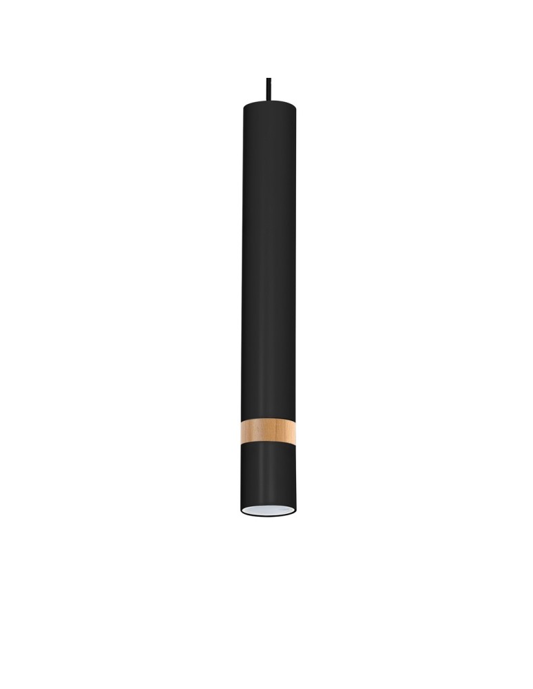 Milagro Lampa wisząca JOKER BLACK/WOOD 1xGU10 MLP6305 Milagro Lampa wisząca JOKER BLACK/WOOD 1xGU10 MLP6305