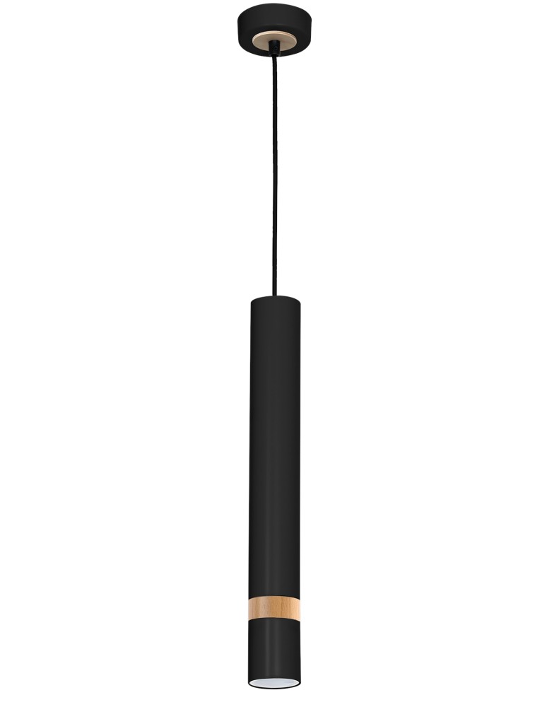 Milagro Lampa wisząca JOKER BLACK/WOOD 1xGU10 MLP6305 Milagro Lampa wisząca JOKER BLACK/WOOD 1xGU10 MLP6305