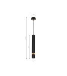 Milagro Lampa wisząca JOKER BLACK/WOOD 1xGU10 MLP6305 Milagro Lampa wisząca JOKER BLACK/WOOD 1xGU10 MLP6305
