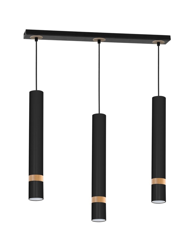 Milagro Lampa wisząca JOKER BLACK/WOOD 3xGU10 MLP6306 Milagro Lampa wisząca JOKER BLACK/WOOD 3xGU10 MLP6306