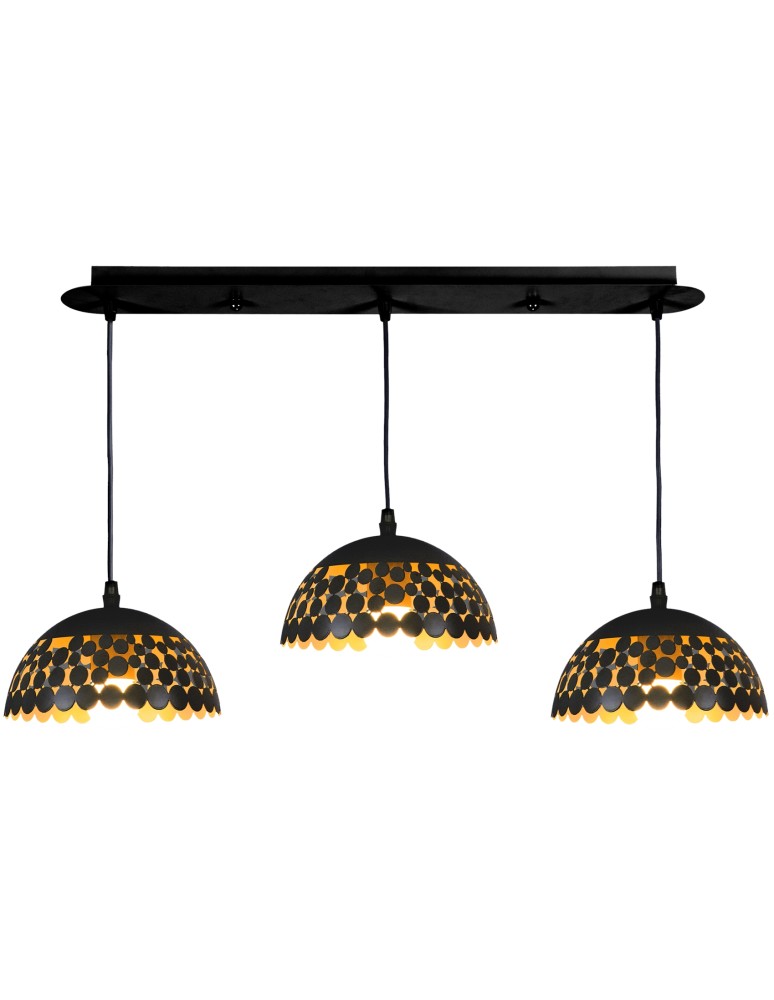 Milagro Lampa wisząca LISA BLACK 3xE27 ML6136 Milagro Lampa wisząca LISA BLACK 3xE27 ML6136