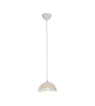 Lampy wiszące - Milagro Lampa wisząca LISA WHITE 1xE27 18cm ML6138 - product 1