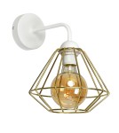 Milagro Kinkiet LUPO WHITE/GOLD 1xE27 MLP6265 Milagro Kinkiet LUPO WHITE/GOLD 1xE27 MLP6265