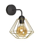 Milagro Kinkiet LUPO BLACK/GOLD 1xE27 MLP6269 Milagro Kinkiet LUPO BLACK/GOLD 1xE27 MLP6269