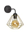Milagro Kinkiet LUPO BLACK/GOLD 1xE27 MLP6269