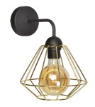 Milagro Kinkiet LUPO BLACK/GOLD 1xE27 MLP6269 Milagro Kinkiet LUPO BLACK/GOLD 1xE27 MLP6269