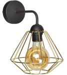 Milagro Kinkiet LUPO BLACK/GOLD 1xE27 MLP6269 Milagro Kinkiet LUPO BLACK/GOLD 1xE27 MLP6269