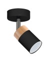 Milagro Kinkiet JOKER BLACK/WOOD 1xGU10 MLP6303