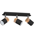 Milagro Lampa sufitowa JOKER BLACK/WOOD 3xGU10 MLP6304 Milagro Lampa sufitowa JOKER BLACK/WOOD 3xGU10 MLP6304