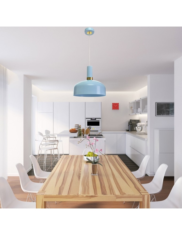Milagro Lampa wisząca MALMO BLUE 1xE27 MLP6201