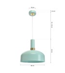 Lampy wiszące - Milagro Lampa wisząca MALMO MINT 1xE27 MLP6200 - product 7