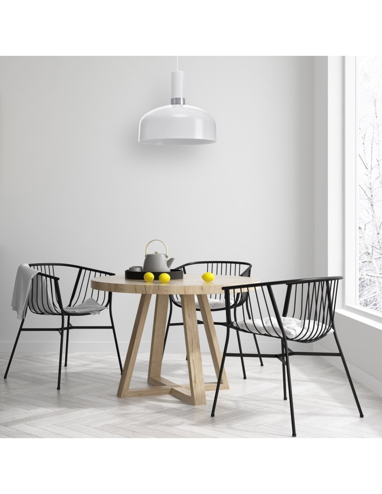Milagro Lampa wisząca MALMO WHITE/CHROME 1xE27 MLP6202 Milagro Lampa wisząca MALMO WHITE/CHROME 1xE27 MLP6202