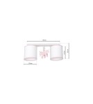 Milagro Lampa sufitowa UNI 2xE27 MLP6491 Milagro Lampa sufitowa UNI 2xE27 MLP6491