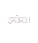 Milagro Lampa sufitowa UNI 3xE27 MLP6492 Milagro Lampa sufitowa UNI 3xE27 MLP6492